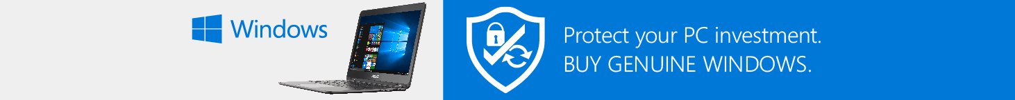 Windows Anti-Piracy Online Banner